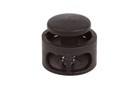 фиксатор кнопка для двух шнуров 4-5мм арт.в22 (17мм) цв черный (уп 500шт) ар купить по 2.36 - в интернет - магазине Веллтекс | Томск
.