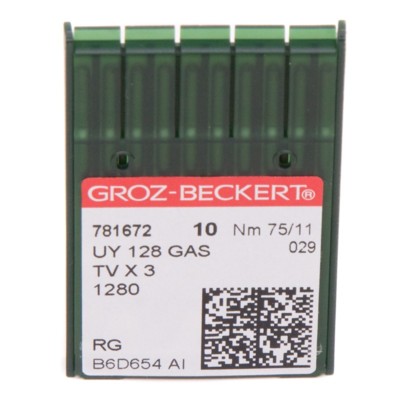 Иглы GROZ-BECKERT UY 128 GAS №75 (уп.10шт.) (0)